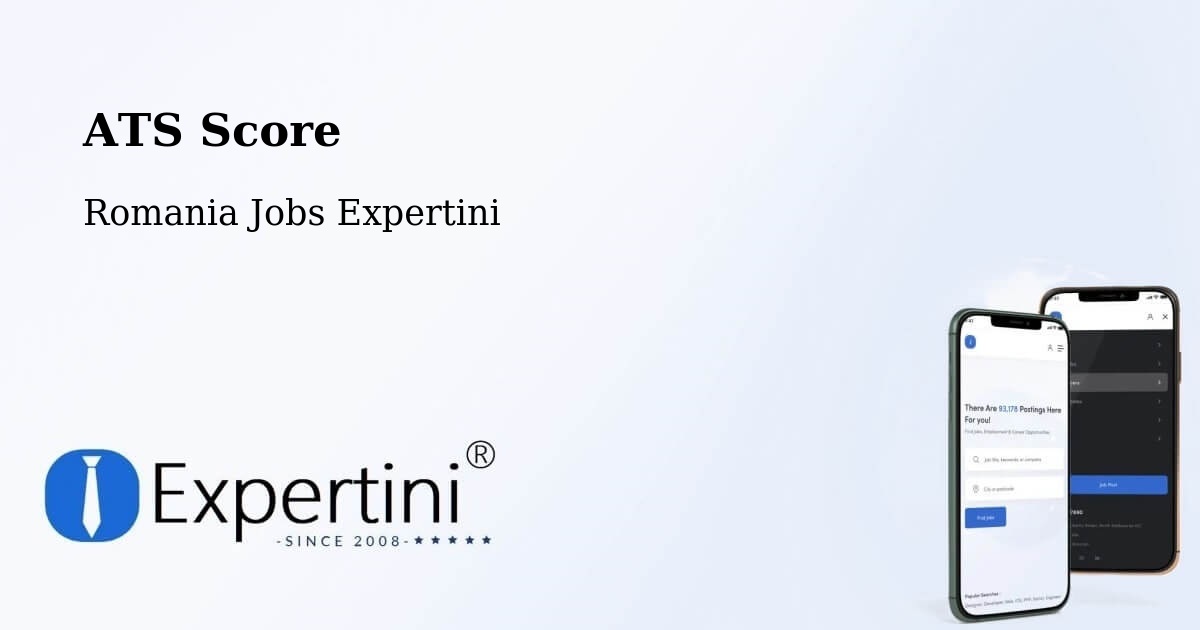 Resume ATS Score & Job Description Match Tool – Comuna Hereclean - Romania Jobs Expertini